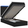 vidaXL &Kappa;&rho;&epsilon;&beta;ά&tau;&iota; Ottoman &mu;&epsilon; &Sigma;&tau;&rho;ώ&mu;&alpha; &kappa;&alpha;&iota; LED &Mu;&alpha;ύ&rho;&omicron; 90 x 190 cm Ύ&phi;&alpha;&sigma;&mu;&alpha;