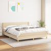 vidaXL &Kappa;&rho;&epsilon;&beta;ά&tau;&iota; Boxspring &mu;&epsilon; &Sigma;&tau;&rho;ώ&mu;&alpha; &Kappa;&rho;&epsilon;&mu; 180x200 &epsilon;&kappa;. &Upsilon;&phi;&alpha;&sigma;&mu;ά&tau;&iota;&nu;&omicron;