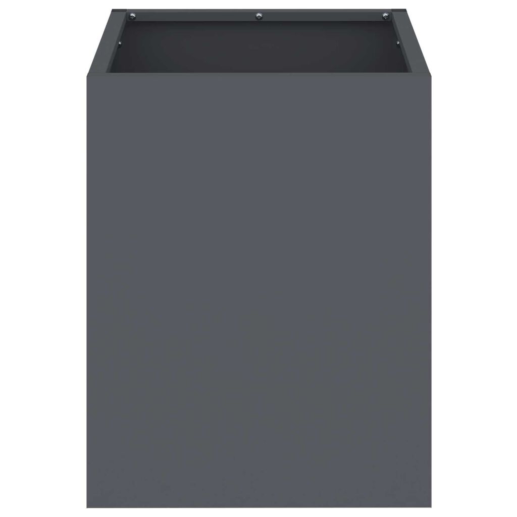 vidaXL Γλάστρα Κήπου Ανθρακί 50 x 32 x 40 εκ Κρύα έλαση από χάλυβα