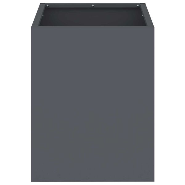 vidaXL Γλάστρα Κήπου Ανθρακί 50 x 32 x 40 εκ Κρύα έλαση από χάλυβα