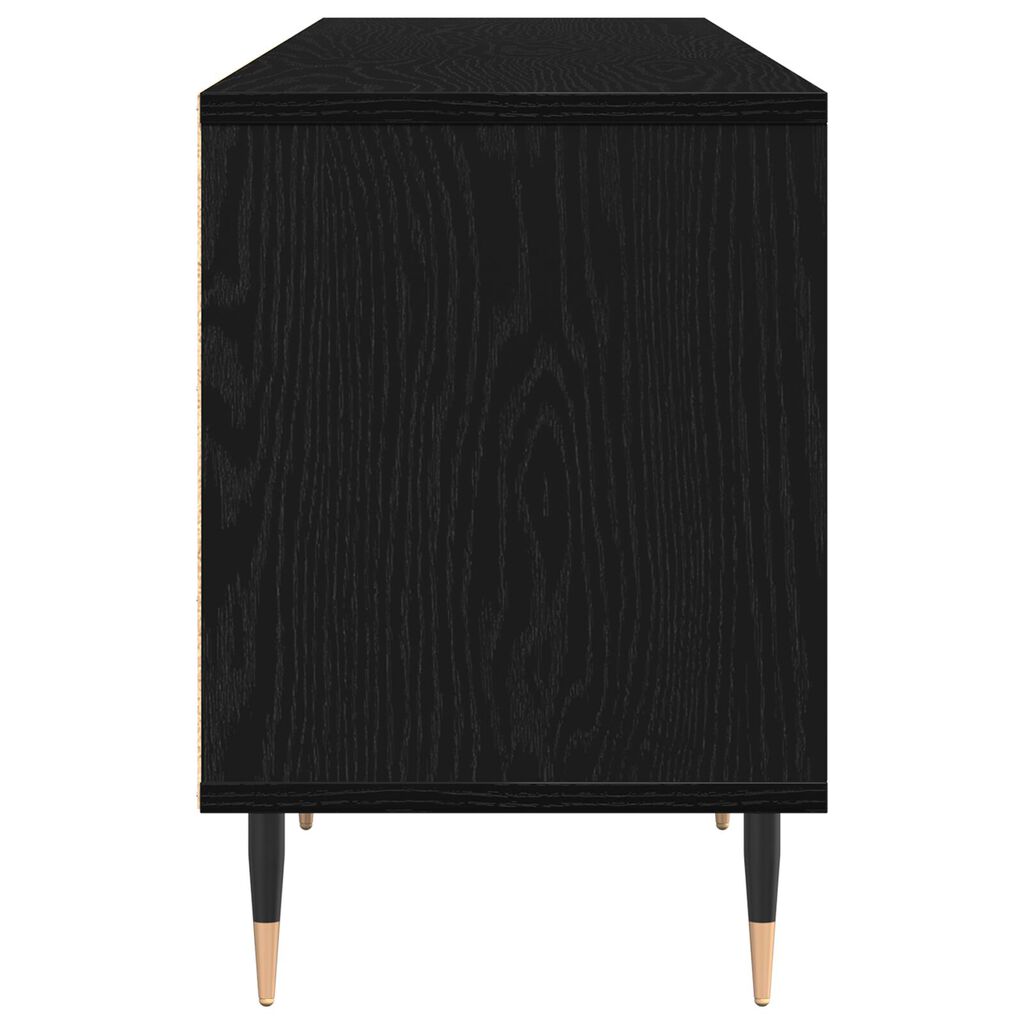 vidaXL Ντουλάπι τηλεόρασης Μαύρη Δρυς 150x30x44.5 εκ. Επεξεργασμένο Ξύλο