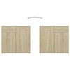vidaXL Ντουλάπι με Συρτάρι Sonoma Δρυς 80 x 36 x 75 εκ. Επεξ. Ξύλο