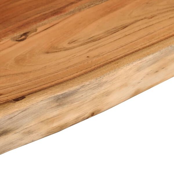 vidaXL Ράφι Επιτοίχιο Ορθ. Live Edge 70x30x2,5 εκ. Μασίφ Ξύλο Ακακίας