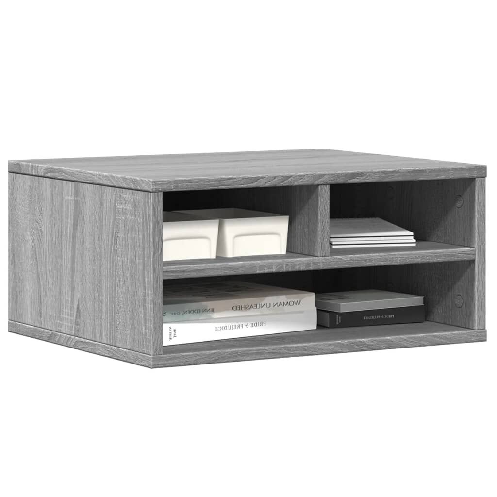 vidaXL Βάση Εκτυπωτή Γκρι Sonoma 49x40x22,5 εκ. από Επεξεργασμένο Ξύλο