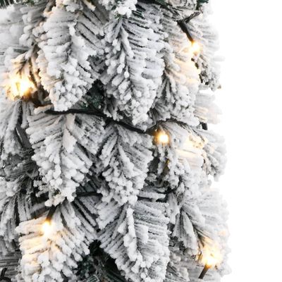 vidaXL Χριστουγ. Δέντρο Τεχνητό Προφωτισμένο με 30 LED/ Χιόνι 60 εκ.