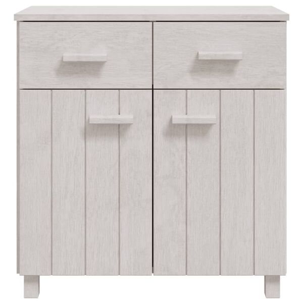 vidaXL Ντουλάπι Αποθήκευσης Λευκό 79 x 40 x 80 εκ. Μασίφ Ξύλο Πεύκου