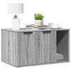 vidaXL Τουαλέτα Γάτας Περίφραξη Γκρι Sonoma 80x50x45εκ Επεξεργασμ Ξύλο