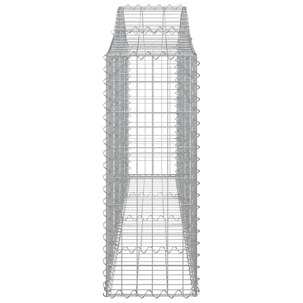 vidaXL Συρματοκιβώτια Τοξωτά 50 τεμ. 200x30x80/100 εκ. Γαλβαν. Ατσάλι