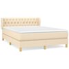 vidaXL &Kappa;&rho;&epsilon;&beta;ά&tau;&iota; Boxspring &mu;&epsilon; &Sigma;&tau;&rho;ώ&mu;&alpha; &Kappa;&rho;&epsilon;&mu; 140x190 &epsilon;&kappa;. &Upsilon;&phi;&alpha;&sigma;&mu;ά&tau;&iota;&nu;&omicron;