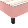 vidaXL Κρεβάτι Boxspring με Στρώμα Ροζ 120x200 εκ. Βελούδινο