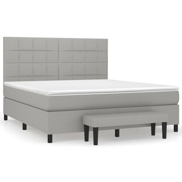 vidaXL &Kappa;&rho;&epsilon;&beta;ά&tau;&iota; Boxspring &mu;&epsilon; &Sigma;&tau;&rho;ώ&mu;&alpha; &Alpha;&nu;&omicron;&iota;&chi;&tau;ό &Gamma;&kappa;&rho;&iota; 180x200 &epsilon;&kappa;. &Upsilon;&phi;&alpha;&sigma;&mu;ά&tau;&iota;&nu;&omicron;