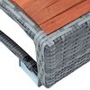 vidaXL Σκαλοπάτι για Σπα Γκρι 92 x 45 x 25 εκ. από Συνθετικό Ρατάν