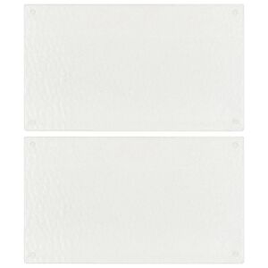 vidaXL Επιφάνεια Κοπής 2 τεμ. Σχέδιο Διαφανείς Φούσκες Ψημένο Γυαλί