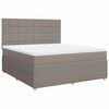 vidaXL &Kappa;&rho;&epsilon;&beta;ά&tau;&iota; Boxspring &mu;&epsilon; &Sigma;&tau;&rho;ώ&mu;&alpha; Taupe 180x200 &epsilon;&kappa;. &Upsilon;&phi;&alpha;&sigma;&mu;ά&tau;&iota;&nu;&omicron;