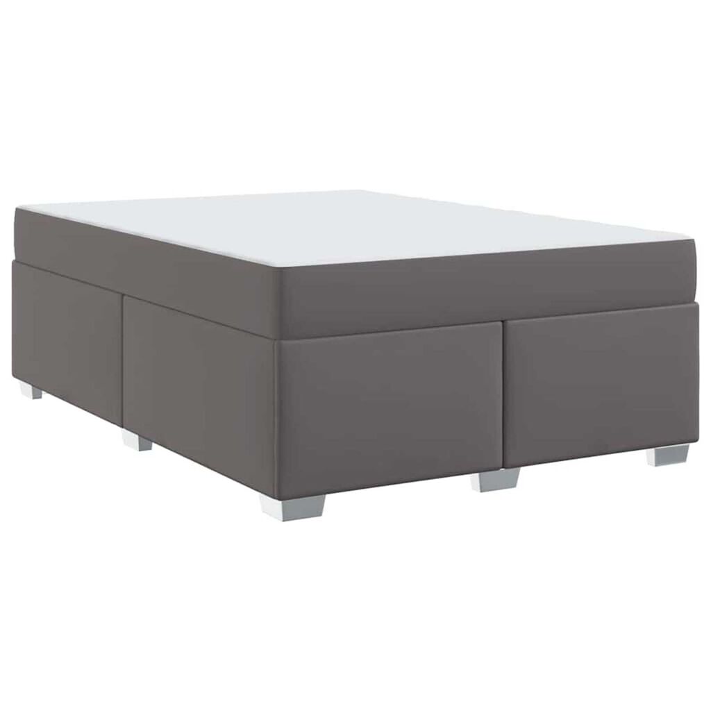 vidaXL Σκελετός Κρεβατιού Άλλο Γκρι 140 x 200 cm Τεχνητό δέρμα