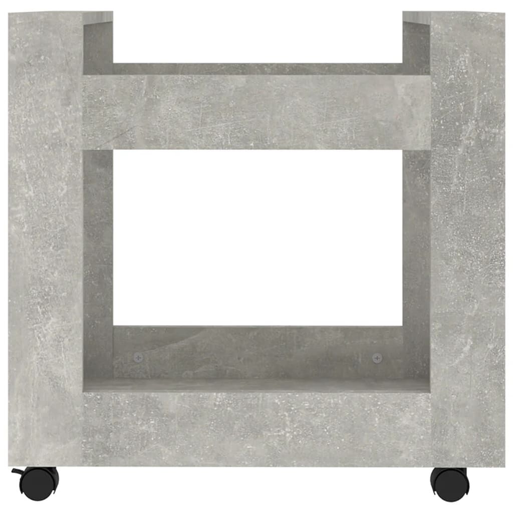 vidaXL Γραφείο Τρόλεϊ Γκρι Σκυρ. 60x45x60 εκ. από Επεξεργασμένο Ξύλο