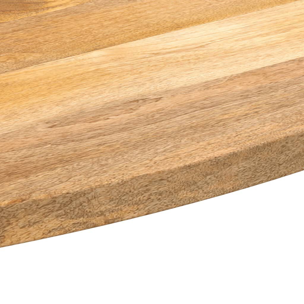 vidaXL Επιφάνεια Τραπεζιού Οβάλ 110x50x2,5 εκ. Μασίφ Ξύλο Μάνγκο