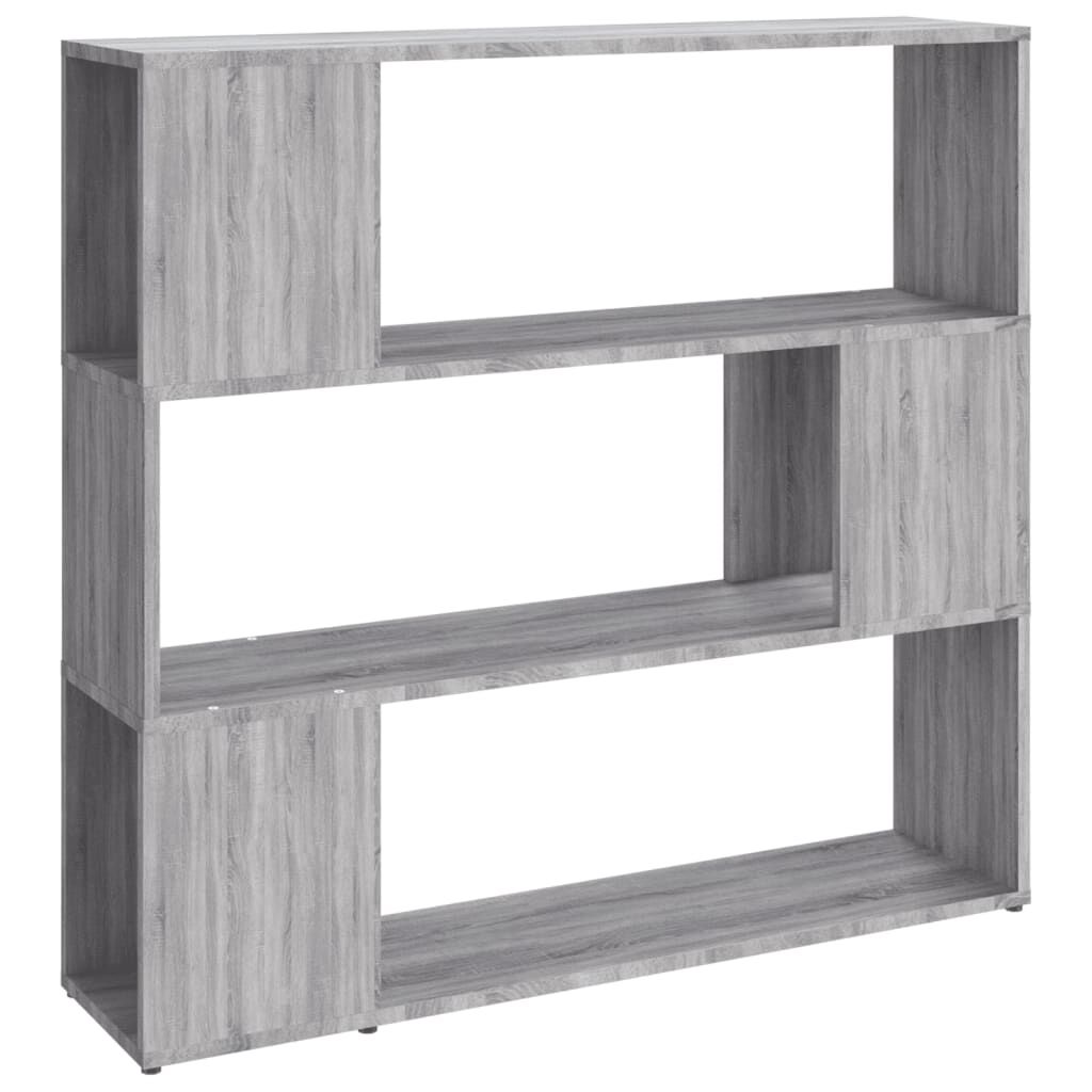 vidaXL Βιβλιοθήκη/Διαχωριστικό Χώρου Γκρι Sonoma 100 x 24 x 94 εκ.