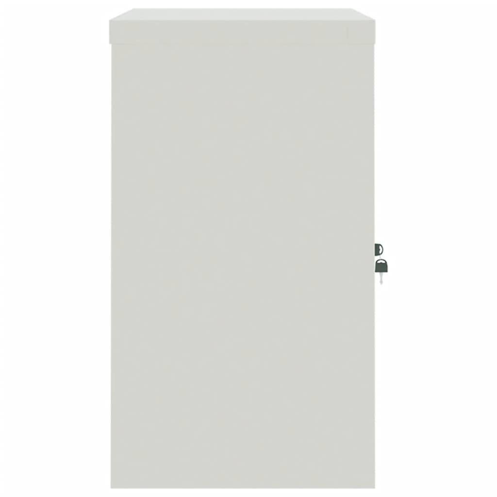 vidaXL Αρχειοθήκη Ανοιχτό Γκρι & Σκούρο Γκρι 90x40x70 εκ. Ατσάλινη