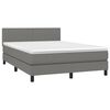 vidaXL &Kappa;&rho;&epsilon;&beta;ά&tau;&iota; Boxspring &mu;&epsilon; &Sigma;&tau;&rho;ώ&mu;&alpha; &Sigma;&kappa;&omicron;ύ&rho;&omicron; &Gamma;&kappa;&rho;&iota; 140x190 &epsilon;&kappa;. &Upsilon;&phi;&alpha;&sigma;&mu;ά&tau;&iota;&nu;&omicron;