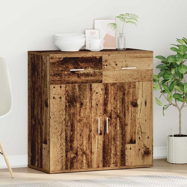 vidaXL Πλαϊνό γραφείο Παλιό ξύλο 79 x 38 x 80 εκ Επεξεργασμένο ξύλο