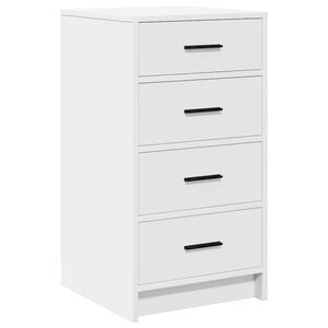 vidaXL Πλαϊνό γραφείο Λευκό 40 x 41 x 75 εκ Επεξεργασμένο ξύλο