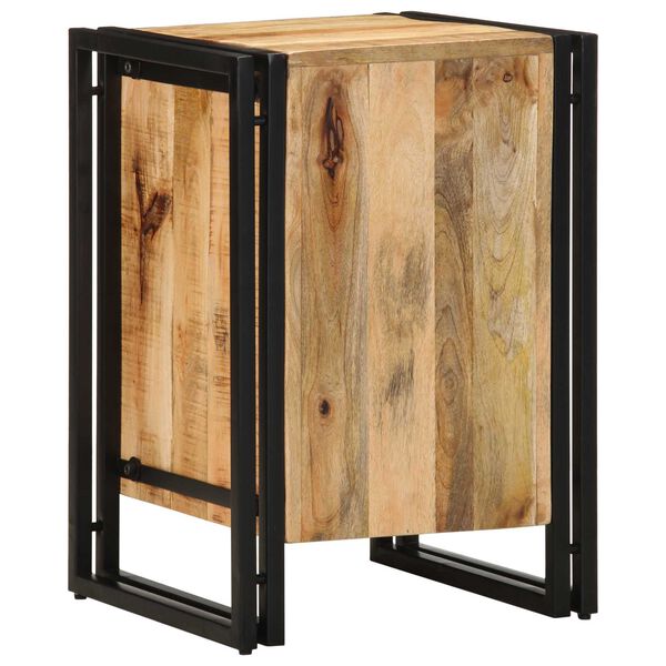 vidaXL Κομοδίνο με συρτάρι Καφέ 40 x 40 x 59 εκ. Μασίφ ξύλο μάνγκο