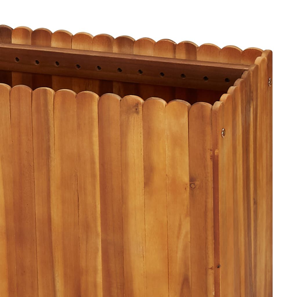 vidaXL Ζαρντινιέρα Υπερυψωμένη 200 x 30 x 50 εκ. Μασίφ Ξύλο Ακακίας