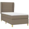 vidaXL &Kappa;&rho;&epsilon;&beta;ά&tau;&iota; Boxspring &mu;&epsilon; &Sigma;&tau;&rho;ώ&mu;&alpha; Taupe 80x200 &epsilon;&kappa;. &Upsilon;&phi;&alpha;&sigma;&mu;ά&tau;&iota;&nu;&omicron;