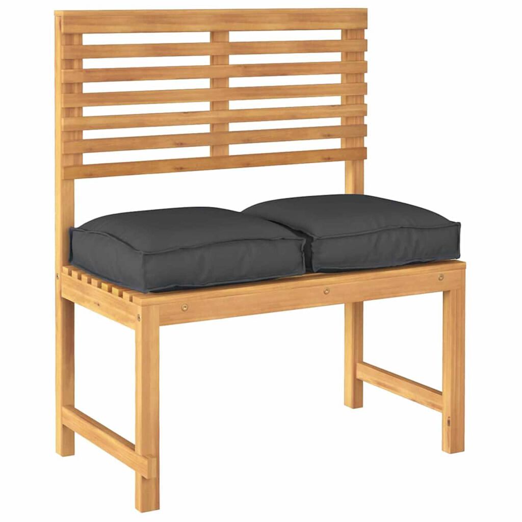 vidaXL Μαξιλάρι παλέτας για κάθισμα 2 pcs Μαύρο 40 x 40 x 8 εκ.