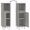 vidaXL Ντουλάπι Μπάνιου Γκρι Sonoma 30x30x100 εκ. Επεξεργασμένο Ξύλο