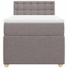vidaXL &Kappa;&rho;&epsilon;&beta;ά&tau;&iota; Boxspring &mu;&epsilon; &Sigma;&tau;&rho;ώ&mu;&alpha; Taupe 90x190 &epsilon;&kappa;.&Upsilon;&phi;&alpha;&sigma;&mu;ά&tau;&iota;&nu;&omicron;