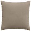 vidaXL Μαξιλάρι Καναπέ 2 pcs Taupe 80 x 80 cm ύφασμα