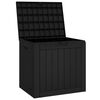 vidaXL Μπαούλο Αποθήκευσης Κήπου Μαύρο 55,5x43x53 εκ. Πολυπροπυλένιο