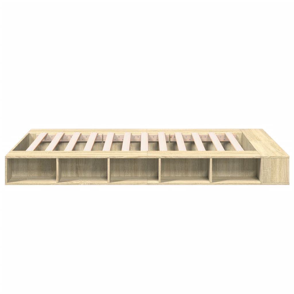vidaXL Πλαίσιο Κρεβατιού Sonoma Δρυς 120x190 εκ. Επεξεργασμένο Ξύλο