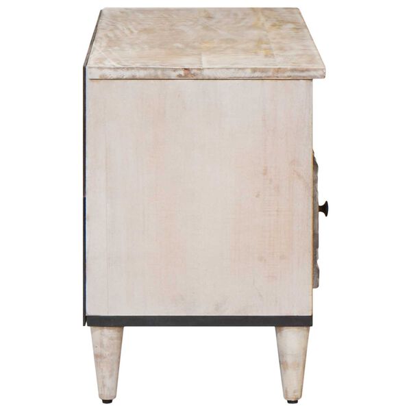 vidaXL &Nu;&tau;&omicron;&upsilon;&lambda;ά&pi;&iota; TV &mu;&epsilon; &rho;ά&phi;&iota; &Lambda;&epsilon;&upsilon;&kappa;ό 100 x 33,5 x 46 &epsilon;&kappa; &Sigma;&tau;&epsilon;&rho;&epsilon;ό &xi;ύ&lambda;&omicron; &mu;ά&nu;&gamma;&kappa;&omicron;