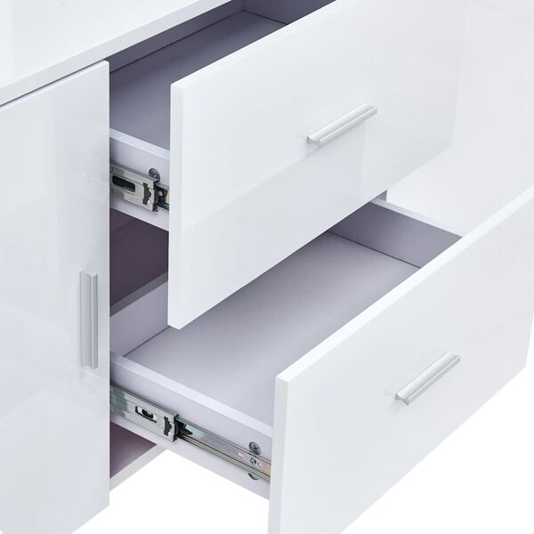 vidaXL Μπουφές Λευκός 160 x 40 x 70 εκ. από MDF