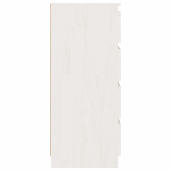 vidaXL Βοηθητικό Ντουλάπι Λευκό 60 x 36 x 84 εκ. από Μασίφ Ξύλο Πεύκου