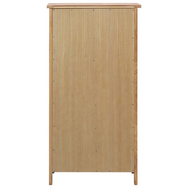 vidaXL Κάβα Κρασιών 56 x 32 x 110 εκ. από Μασίφ Ξύλο Δρυός