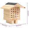 vidaXL Ξενοδοχείο Μελισσών 22 x 20 x 20 εκ. από Μασίφ Ξύλο Ελάτης