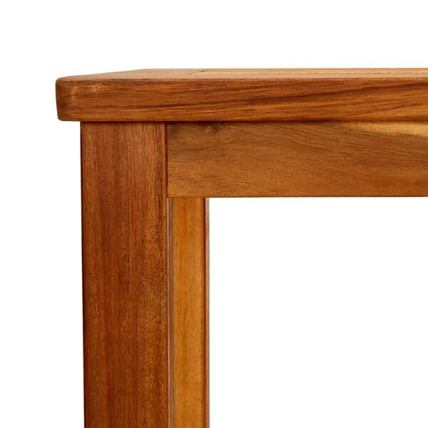 vidaXL Τραπέζι Κονσόλα Κήπου 80 x 35 x 75 εκ. από Μασίφ Ξύλο Ακακίας