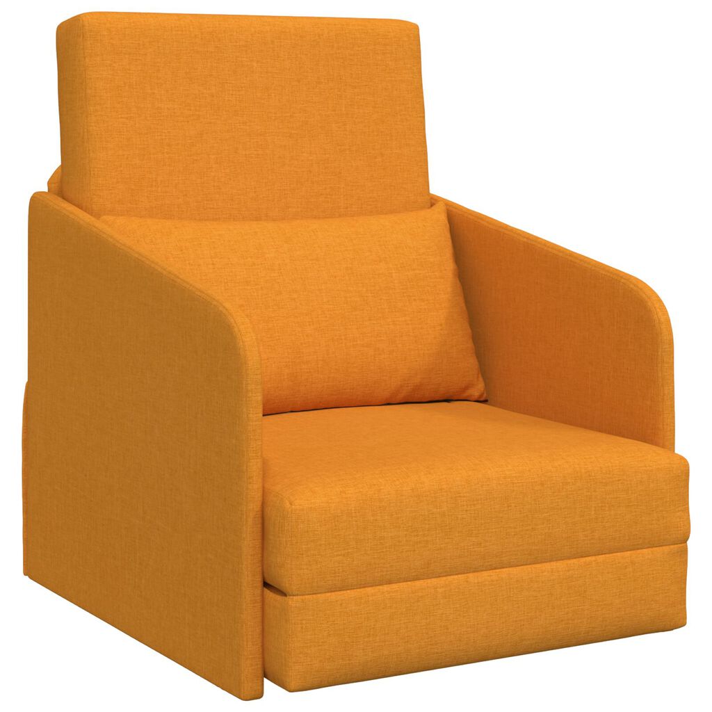 vidaXL Καναπές Κρεβάτι 2 σε 1 Σκούρο Κίτρινο 65x80x83 εκατοστά ύφασμα