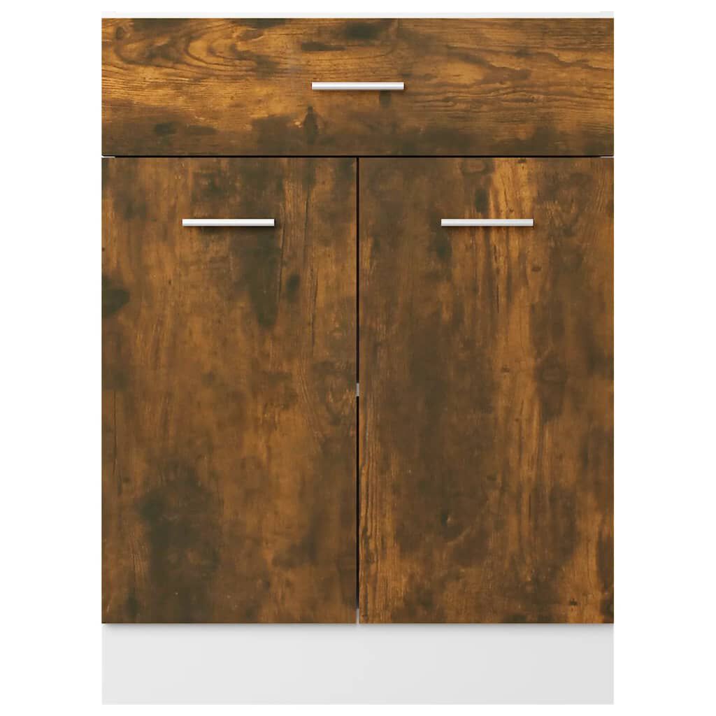 vidaXL Έπιπλο Με Συρτάρι Lyon Καπνιστή Δρυς 60x46x81,5εκ.