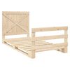 vidaXL Πλαίσιο Κρεβατιού με Κεφαλάρι 100 x 200εκ. Μασίφ Ξύλο Πεύκου