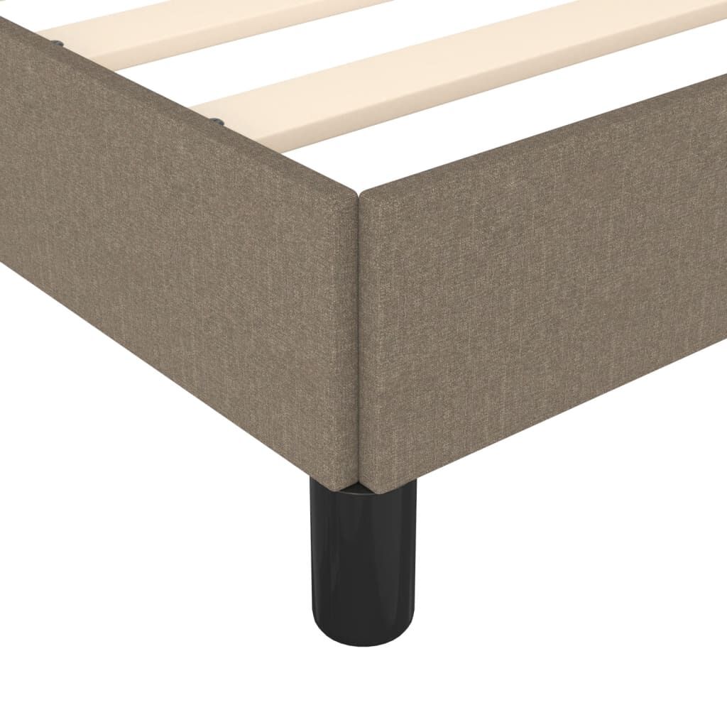 vidaXL Σκελετός Κρεβατιού Χωρίς Στρώμα Taupe 120x200 εκ. Υφασμάτινο