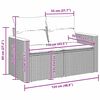 vidaXL Σετ Καναπέ Κήπου με μαξιλάρι 8 pcs Μαύρο Πολυ ράταν