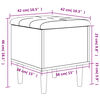 vidaXL Παγκάκι Αποθήκευσης Γκρι Σκυροδεμ. 42x42x46 εκ. Επεξεργ. Ξύλο