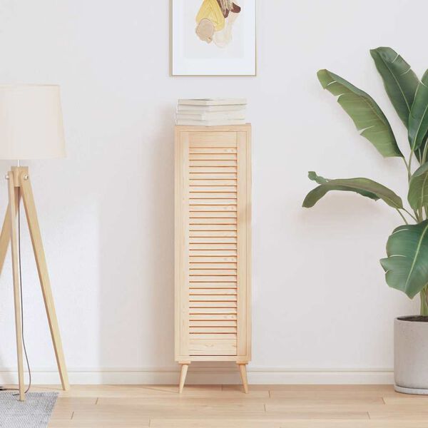 vidaXL Πορτάκι με Περσίδες 99x29,5 εκ. από Μασίφ Ξύλο Πεύκου