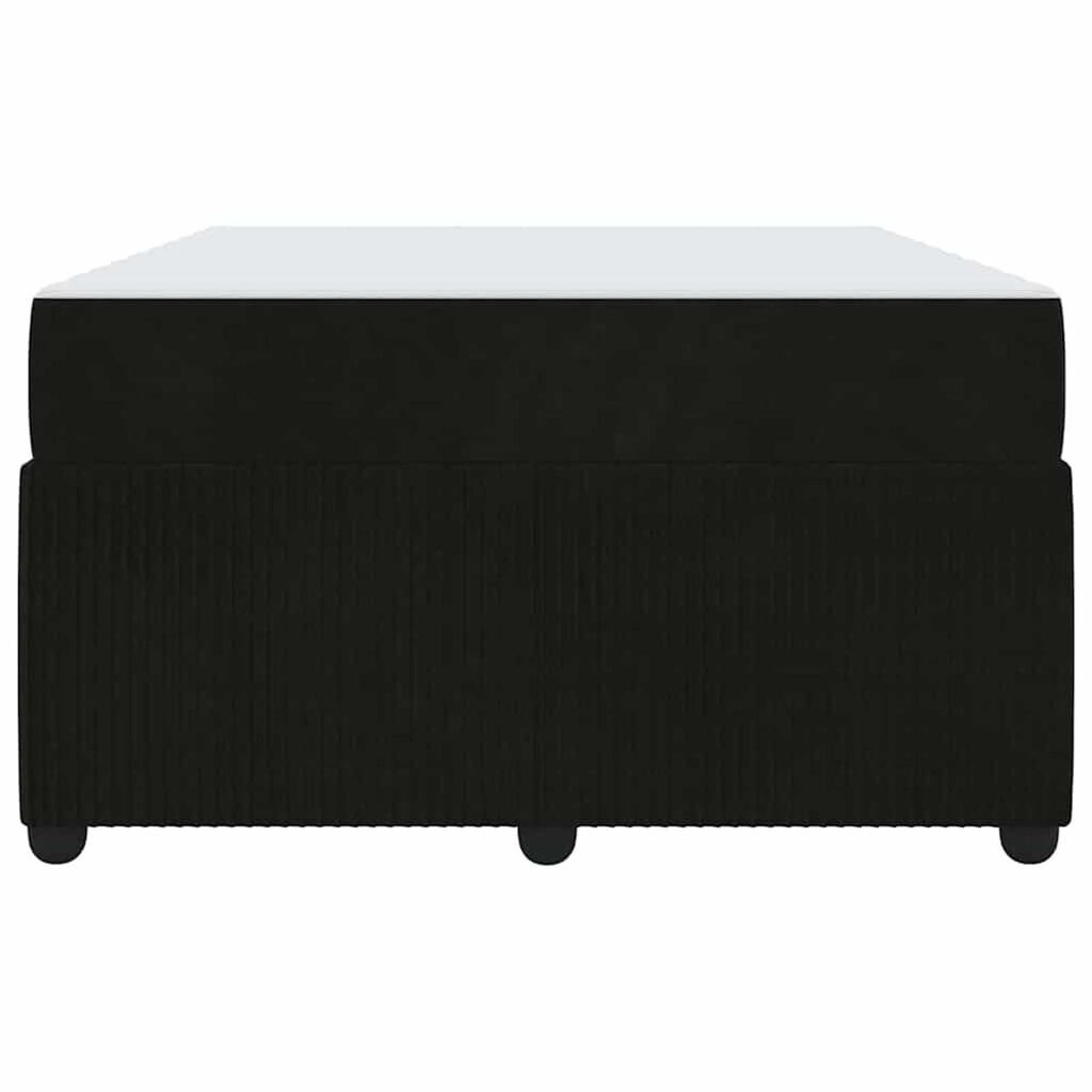 vidaXL Σκελετός κρεβατιού με στρώμα Μαύρο 120 x 200 cm Βελούδο