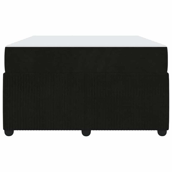 vidaXL Σκελετός κρεβατιού με στρώμα Μαύρο 120 x 200 cm Βελούδο